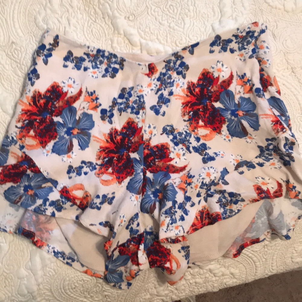 fp zip up shorts